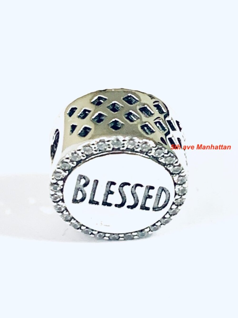 Authentic Pandora Sterling Silver Blessed Charm / Pandora Silver Bracelet